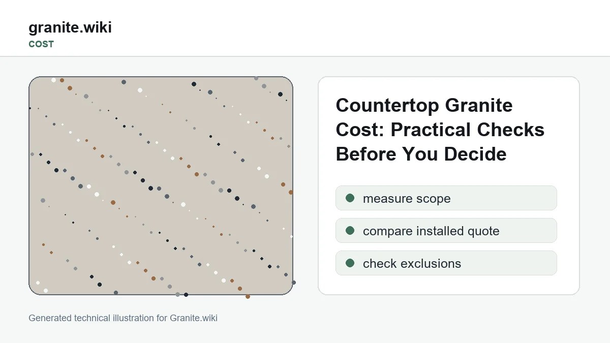 Countertop Granite Cost: Practical Checks Before You Decide