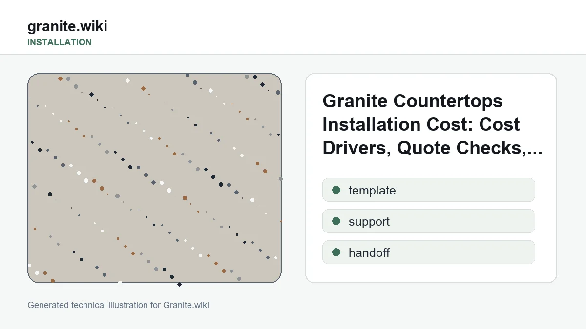 Granite Countertops Installation Cost: Cost Drivers, Quote Checks, and Real Scope