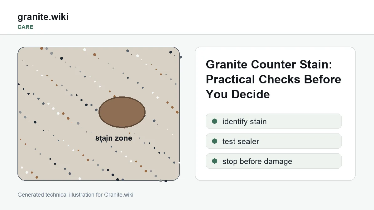 Granite Counter Stains: Cleaning vs Restoration