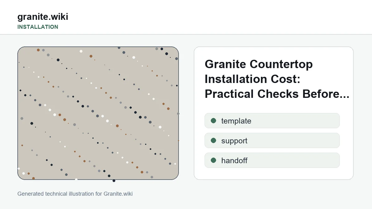 Granite Countertop Installation Cost: Practical Checks Before You Decide
