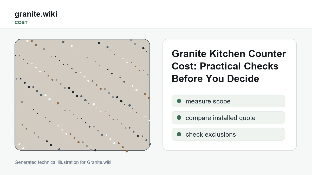 Granite Kitchen Counter Cost: Practical Checks Before You Decide