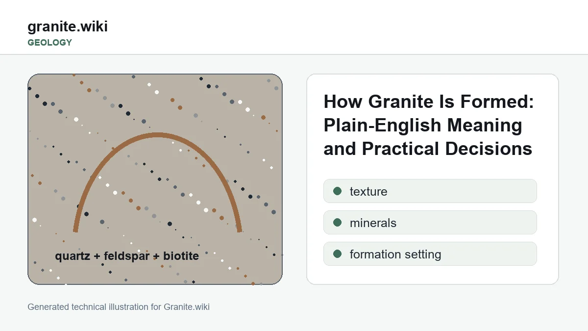 How Granite Is Formed: Plain-English Meaning and Practical Decisions