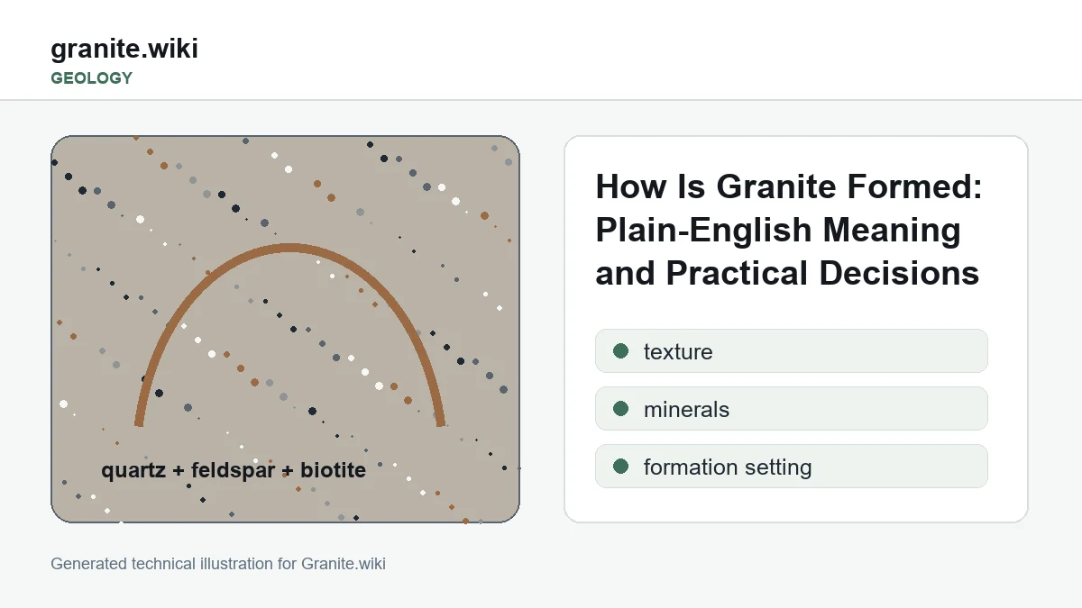 How Is Granite Formed: Plain-English Meaning and Practical Decisions