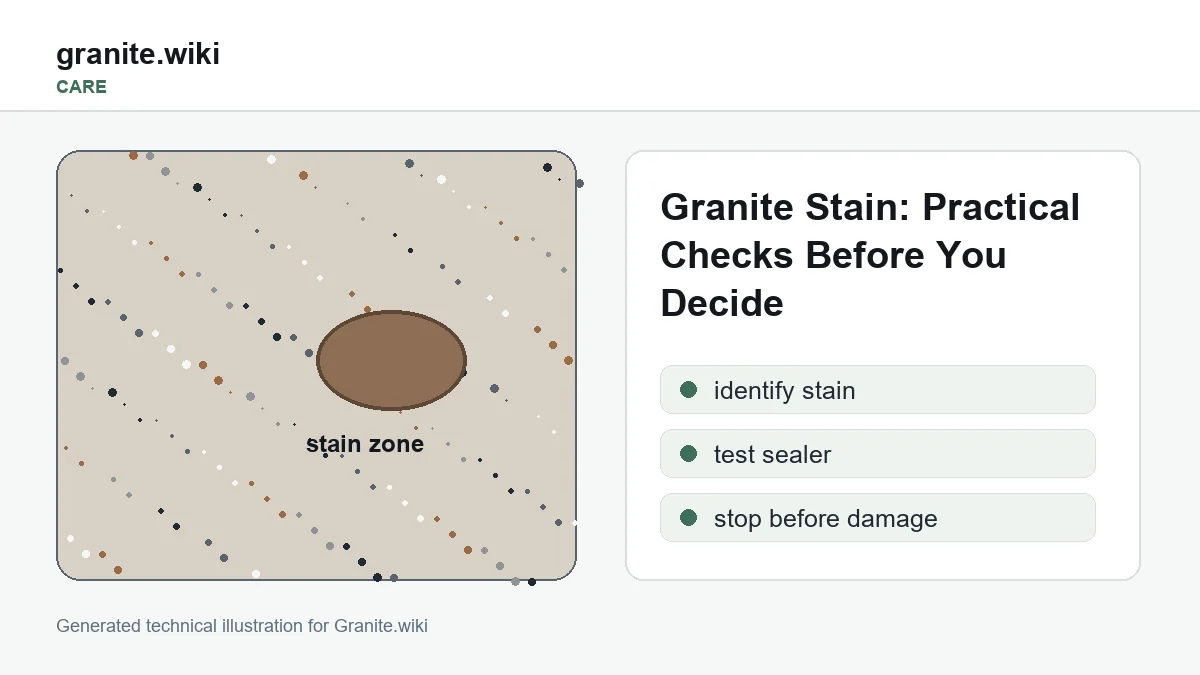 Granite Stain: Practical Checks Before You Decide