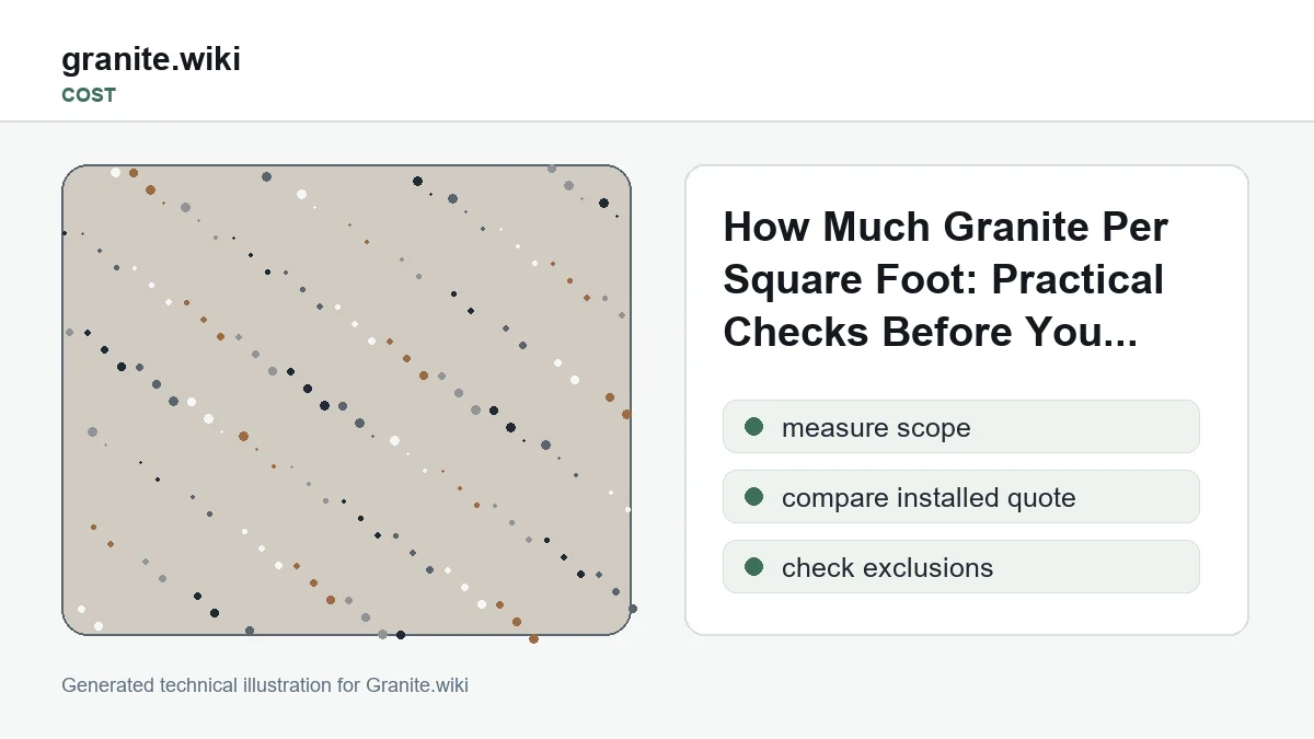 How Much Granite Do You Need per Square Foot?