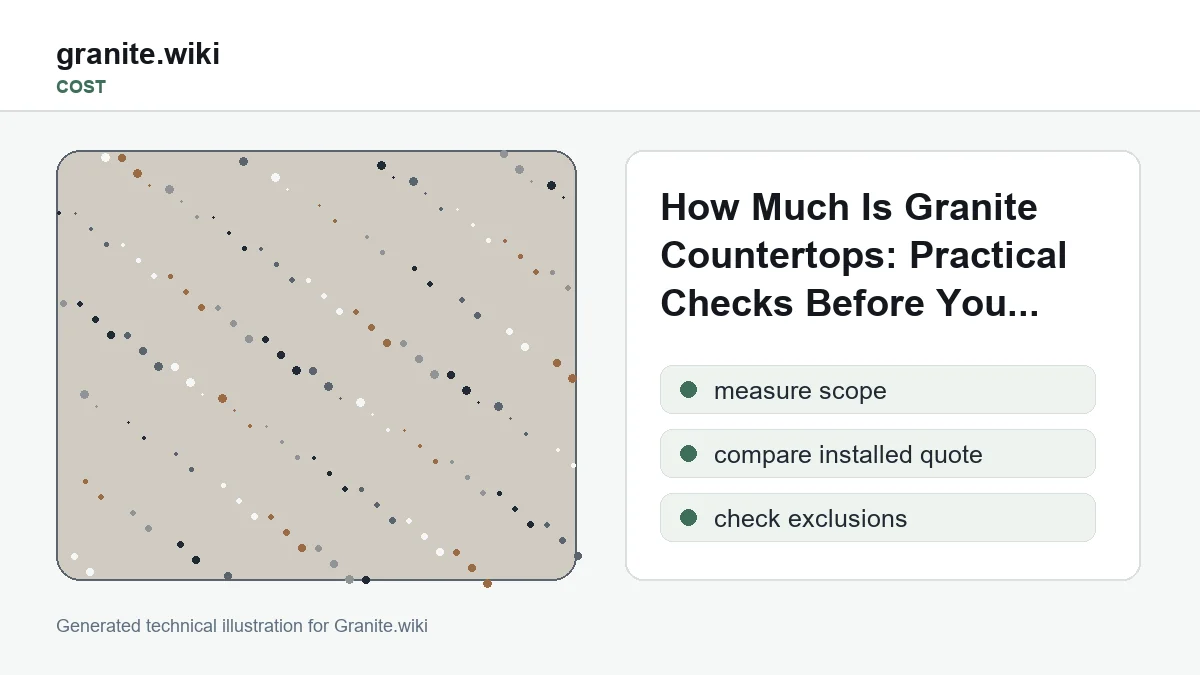 How Much Are Granite Countertops? Define the Scope Before Price