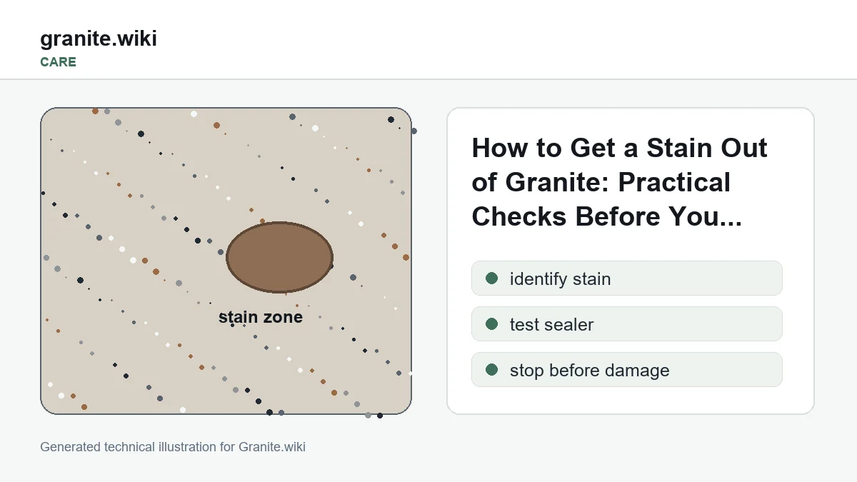 How to Remove a Stain from Granite Safely
