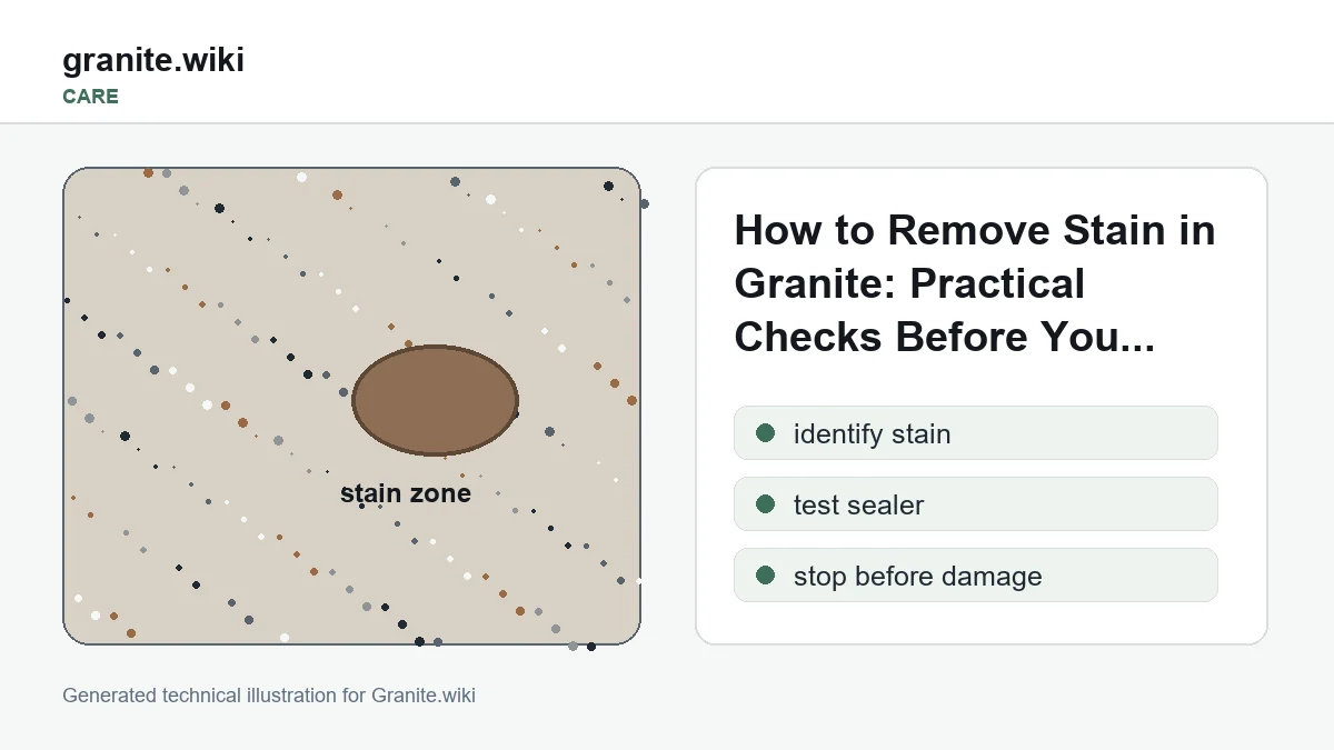 Removing Granite Stains: Identify the Cause First