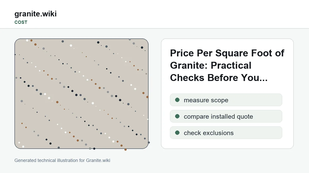 Granite Price per Square Foot: A Quote-Audit Guide
