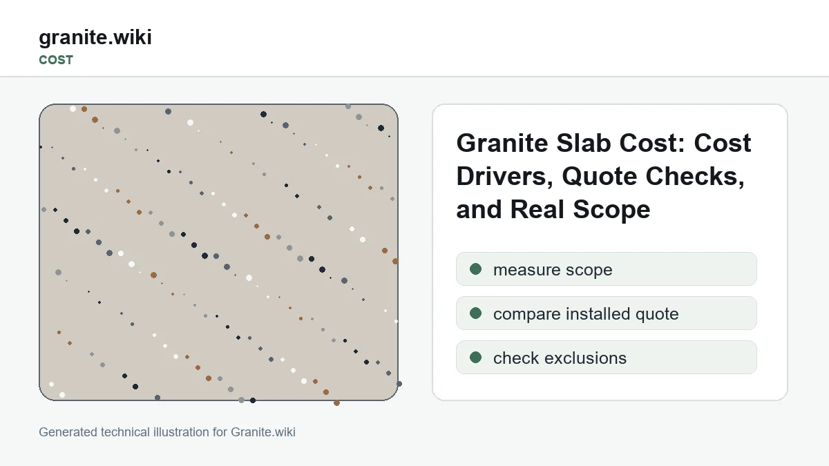 Granite Slab Cost: Cost Drivers, Quote Checks, and Real Scope